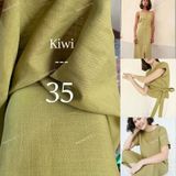  [Vải MM] [104] Vải Linen Gân Đã Wash Mỏng, Mát, Rũ Nhẹ May Sơ Mi, Váy, Đầm, Bộ (Giá Bán 0.5m) 