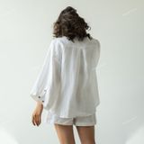  [Vải MM] [104] Vải Linen Gân Đã Wash Mỏng, Mát, Rũ Nhẹ May Sơ Mi, Váy, Đầm, Bộ (Giá Bán 0.5m) 