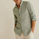  [Vải MM] [116] Vải Linen Xước Muối Tiêu Chống Nhăn Lên Sơ Mi Nam, Nữ, Váy, Đầm, Set Bộ (Giá Bán 0.55m) 