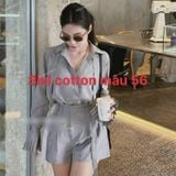  [Vải MM] [116] Vải Linen Xước Muối Tiêu Chống Nhăn Lên Sơ Mi Nam, Nữ, Váy, Đầm, Set Bộ (Giá Bán 0.55m) 