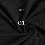  [180] Vải Xô Muslin 2 Lớp Mềm, Mát, Thấm Hút Tốt May Đồ Cho Bé, Quần, Váy, Đầm (Giá Bán 0.5m) 