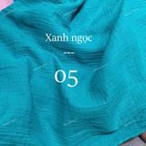  [180] Vải Xô Muslin 2 Lớp Mềm, Mát, Thấm Hút Tốt May Đồ Cho Bé, Quần, Váy, Đầm (Giá Bán 0.5m) 