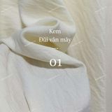  [Vải MM] [151] Vải Đũi Lạnh Vân Mây Chống Nhăn May Sơ Mi, Đầm, Váy Thiết Kế Không Cần Lót (Giá bán 0.55m) 