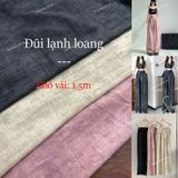  [155] Vải Đũi Lạnh Loang Mềm, Mát, Chống Nhăn Lên Sơ Mi, Váy, Đầm, Set Bộ Không Cần Lót (Giá bán 0.5m) 