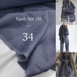  [Vải MM] [105] Vải Linen Bột Mịn Đã Wash Mát Lên Sơ Mi, Quần, Váy, Đầm, Bộ, Áo Dài (giá bán 0.55m) 