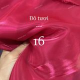  [212] Vải Tơ Sống Organza Chính Phẩm Bóng Mướt Lên Đầm, Váy, Sơ Mi, Áo Dài (giá bán 0.5m) 