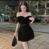  [605] Vải Nhung Cứng Kim Tuyến Mịn Đẹp Lên Áo Dài, Đầm, Váy, Áo Kiểu (giá bán 0.5m) 