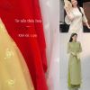  [Vải MM] (Giá 0.5m) (232) Vải Tơ Nến Thêu Hoa May Áo Dài, Váy, Đầm Thiết Kế 