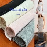  [750] Vải Thun Nỉ Gân Co Giãn 4 Chiều May Áo, Váy, Đầm, Set Bộ (Giá bán 0.5m) 