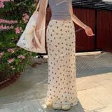  [751] Vải Thun Sóng Nơ Co Giãn 4 Chiều May Áo, Váy, Đầm, Set Bộ (Giá bán 0.5m) 