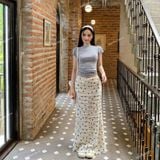  [751] Vải Thun Sóng Nơ Co Giãn 4 Chiều May Áo, Váy, Đầm, Set Bộ (Giá bán 0.5m) 