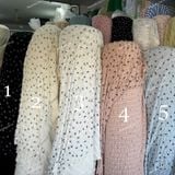  [751] Vải Thun Sóng Nơ Co Giãn 4 Chiều May Áo, Váy, Đầm, Set Bộ (Giá bán 0.5m) 
