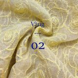  [Vải MM] (224) Vải Tơ Hoa Hồng May Áo Dài, Váy, Đầm Thiết Kế (Giá Bán 0.5m) 