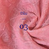  [Vải MM] (224) Vải Tơ Hoa Hồng May Áo Dài, Váy, Đầm Thiết Kế (Giá Bán 0.5m) 