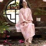  [225] Vải Tơ Gấm Hoa Mai Cao Cấp May Áo Dài, Váy, Đầm Thiết Kế (Giá Bán 0.5m) 