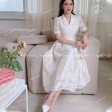  [227] Vải Tơ Hoa 3D Nhẹ, Mát Lên Áo Dài, Đầm, Váy, Set Bộ Thiết Kế (Giá Bán 0.5m) 