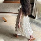  [228] Vải Tơ Đan Hoa Lên Sơ Mi, Đầm, Váy, Set Bộ Thiết Kế Cần Lót (Giá Bán 0.5m) 