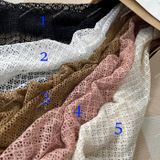  (229) Vải Tơ Lưới Đan Thoi Thiết Kế Lên Đầm, Váy, Set Bộ, Áo Dài Cần Lót (Giá Bán 0.5m) 