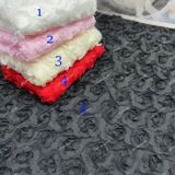  [230] Vải Tơ Đính Hoa Hồng Lên Sơ Mi, Đầm, Váy, Set Bộ Thiết Kế Cần Lót (Giá Bán 0.5m) 