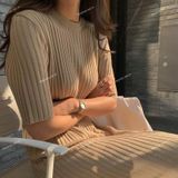  [721] Vải Len Đũa Co Giãn Chính Phẩm Lên Áo, Váy, Đầm, Set Bộ Thời Trang (Giá Bán 0.5m) 