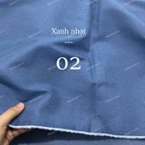  [Vải MM] (800) Vải Jean Denim Co Giãn Nhẹ, Dày Vừa Lên Sơ Mi, Váy, Đầm, Set Bộ (giá 0.55m) 