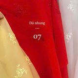  [Vải MM] (232) Vải Tơ Nến Thêu Hoa May Áo Dài, Váy, Đầm Thiết Kế (Giá Bán 0.5m) 