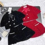  [605] Vải Nhung Cứng Kim Tuyến Mịn Đẹp Lên Áo Dài, Đầm, Váy, Áo Kiểu (giá bán 0.5m) 