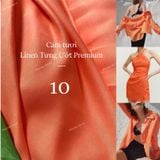  [Vải MM] [103] Vải Linen Tưng Ướt Premium Đã Wash Lên Áo, Quần, Váy, Đầm, Sơ Mi (Giá Bán 0.55m) 