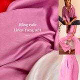  [Vải MM] [103] Vải Linen Tưng Ướt Premium Đã Wash Lên Áo, Quần, Váy, Đầm, Sơ Mi (Giá Bán 0.55m) 