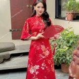  [312] Vải Tafta Gấm Hồ Điệp Cao Cấp May Áo, Áo Dài, Váy, Đầm, Set Bộ (giá bán 0.5m) 