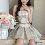  [312] Vải Tafta Gấm Hồ Điệp Cao Cấp May Áo, Áo Dài, Váy, Đầm, Set Bộ (giá bán 0.5m) 