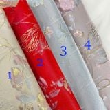  [312] Vải Tafta Gấm Hồ Điệp Cao Cấp May Áo, Áo Dài, Váy, Đầm, Set Bộ (giá bán 0.5m) 