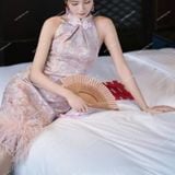  [313] Vải Tafta Gấm Xà Cừ Cao Cấp May Áo, Áo Dài, Váy, Đầm, Set Bộ (giá bán 0.5m) 