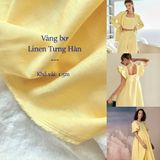  [113] Vải Linen Tưng Hàn 150gsm Chính Phẩm Mát, Cao Cấp Lên Sơ Mi, Váy, Đầm, Set Bộ (Giá Bán 0.5m) 