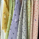  [414] Vải Caro Hoa Nhí Mùa Hè Lên Áo, Quần, Váy, Đầm, Set Bộ (Giá Bán 0.5m) 