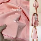  [Vải MM] [501] Vải Cotton Lạnh Hàn Quốc Loại 1 Giãn Nhẹ 2c May Quần Tây, Váy, Đầm, Vest (Giá 0.55m) 