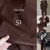  [Vải MM] [501] Vải Cotton Lạnh Hàn Quốc Loại 1 Giãn Nhẹ 2c May Quần Tây, Váy, Đầm, Vest (Giá 0.55m) 