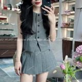  [506] Vải Kaki Xước Hoa Nổi Giãn Nhẹ Lên Quần Tây, Vest, Váy, Đầm, Set Thiết Kế (Giá 0.55m) 