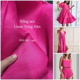  [113] Vải Linen Tưng Hàn 150gsm Chính Phẩm Mát, Cao Cấp Lên Sơ Mi, Váy, Đầm, Set Bộ (Giá Bán 0.5m) 