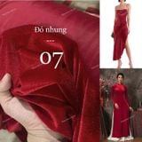  [600] Vải Nhung 7 Biên Trơn Chính Phẩm Mềm Mịn Đẹp Lên Áo Dài, Đầm, Váy, Áo Kiểu (Giá Bán 0.5m) 
