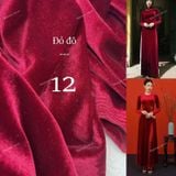  [600] Vải Nhung 7 Biên Trơn Chính Phẩm Mềm Mịn Đẹp Lên Áo Dài, Đầm, Váy, Áo Kiểu (Giá Bán 0.5m) 