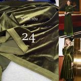  [600] Vải Nhung 7 Biên Trơn Chính Phẩm Mềm Mịn Đẹp Lên Áo Dài, Đầm, Váy, Áo Kiểu (Giá Bán 0.5m) 