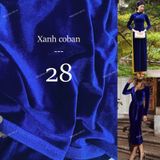  [600] Vải Nhung 7 Biên Trơn Chính Phẩm Mềm Mịn Đẹp Lên Áo Dài, Đầm, Váy, Áo Kiểu (Giá Bán 0.5m) 