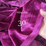  [600] Vải Nhung 7 Biên Trơn Chính Phẩm Mềm Mịn Đẹp Lên Áo Dài, Đầm, Váy, Áo Kiểu (Giá Bán 0.5m) 