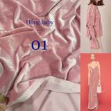  [600] Vải Nhung 7 Biên Trơn Chính Phẩm Mềm Mịn Đẹp Lên Áo Dài, Đầm, Váy, Áo Kiểu (Giá Bán 0.5m) 