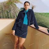  [Vải MM] (601) Vải Nhung Tăm Nhỏ Dày Vừa, Mềm, Không Giãn Lên Quần, Áo Khoác, Váy, Đầm (Giá Bán 0.55m) 