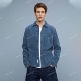  [Vải MM] (602) Vải Nhung Tăm Lớn Dày Dặn, Không Giãn Lên Quần, Áo Khoác, Váy, Đầm (giá bán 0.55m) 