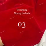  [Vải MM] (603) Vải Nhung Budanh Cứng Chính Phẩm Lên Áo Kiểu, Áo Dài, Váy, Đầm Thiết Kế (Giá 0.5m) 