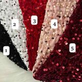  [Vải MM] (604) Vải Nhung Kim Sa Co Giãn May Áo Dài, Áo Kiểu, Váy, Đầm Thiết Kế (Giá 0.5m) 