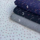  [700] Vải Thun Tăm In Họa Tiết Co Giãn 4 Chiều May Áo, Đồ Ngủ, Váy, Đầm Thiết Kế (Giá bán 0.5m) 